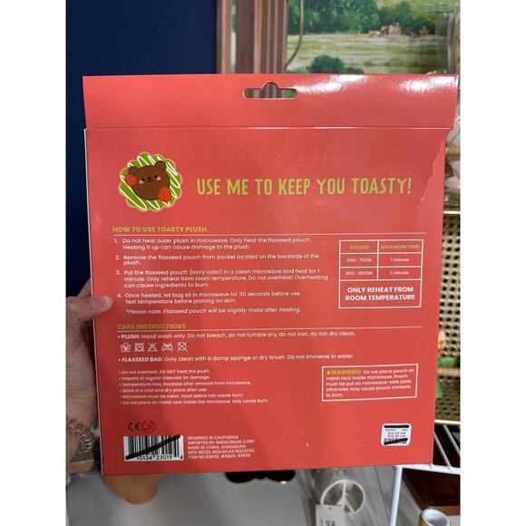 🔴$29 Smoko Bear‎ Toasty Heatable Plushie - Picture 3 of 4